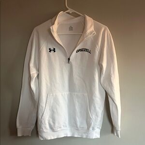Under Armour White Half-Zip Sweatshirt
